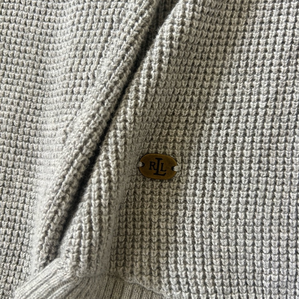 Ralph Lauren Gray Women's Cowl Neck Sweater - Picture 4 of 6
